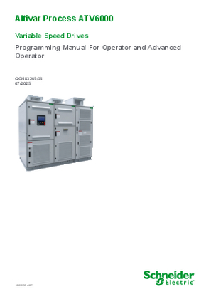 Image of ATV6000 Programming Manual Operator & Advanced Operator