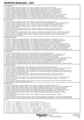 的映像 XB4BP/BC/BD/BJ/BG…GEX Rotary knob and Pushbutton ATEX, Instruction Sheet