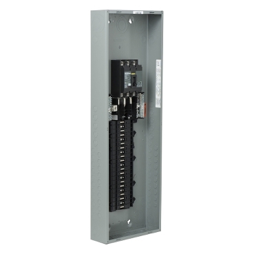 Image of QO342MQ200QGL : Load center, QO, 3 phase, 42 spaces, 42 circuits, 200A convertible main breaker, NEMA1, QDL, Qwik-grip, gnd bar