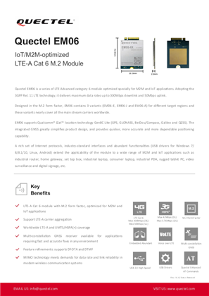 Image de Quectel EM06 IoT/M2M-optimized LTE-A Cat 6 M.2 Module