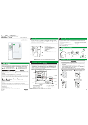 Hình ảnh của Conext Quick Fit XW Pro H Quickstart Guide 975-0996-01-01