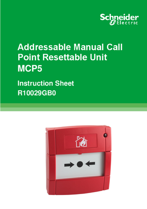 Billede af R10029GB0 Addressable Manual Call Point MCP5A FF Resettable Unit