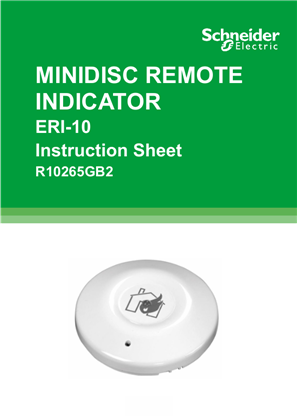 Görüntüsü R10265GB MINIDISC REMOTE INDICAT ERI-10 Instruction Sheet