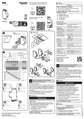 Billede af Resi9 Energy Meter Wired, Single Phase, 80A, 6 Channels, Installation instructions, en