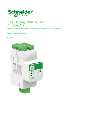的映像 Resi9 Energy Meter Wired, Universal, 80A/160A/250A, 6 Channels, Modbus file
