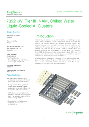 Image of 7392 kW, Tier III, NAM, Chilled Water, Liquid-Cooled AI Clusters