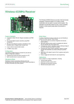 Image of Wireless 433MHz Receiver