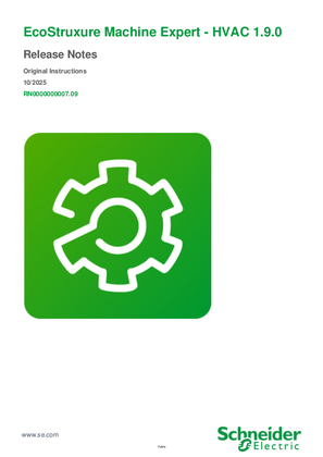 的映像 EcoStruxure Machine Expert - HVAC, Release Notes