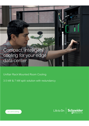 Image of Uniflair Rack Mounted Room Cooling 3.5kW, 5U, direct expansion split solution_Brochure_EN