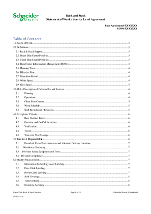 Image of Rack & Stack Service Statement of Work (SOW)