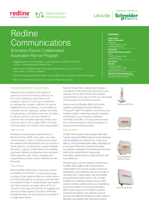 Image of CAPP - Redline Communications Brochure
