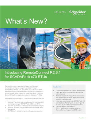 Image of RemoteConnect R2.6.1 What's New Flyer