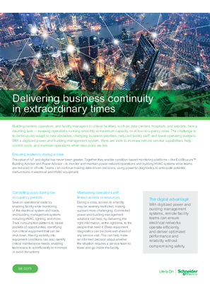 Image of Delivering business continuity in extraordinary times