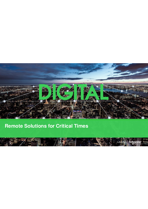 Image of Remote Solutions for Critical Times