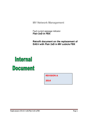 Image of Replacement of DAX-I with Flair 2XD in FBX