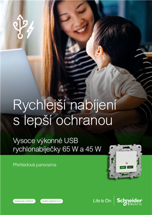 Obrázek USB rychlonabíječky - přehledová panorama