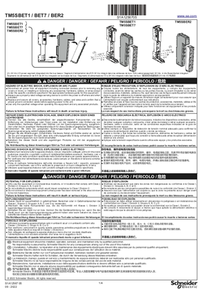 Bild av TM5SBET1 / BET7 / BER2 Remote I/O Modules, Intruction Sheet
