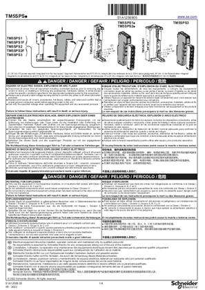 Kujutis TM5SPS. Power Supply Modules, Instruction Sheet