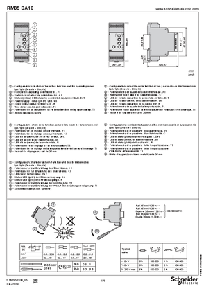 Image de RM35BA10 Pump control Relay, Instruction de service