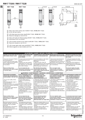 Kujutis RM17 TG... 3-phase supply control, Instruction Sheet (EN)