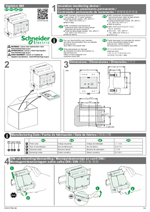 的映像 Vigilohm IM9 - Insulation monitoring device - Instruction sheet