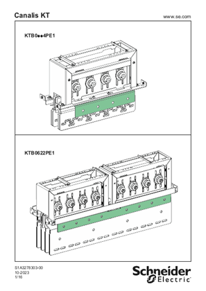 Kép KTB0...PE1 - KT END COVER H164 TO 404 - Instruction Sheet