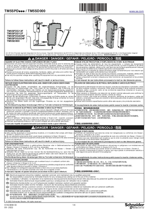 Image de TM5SPD... / TM5SD000 Common Distribution Modules, Instruction de service