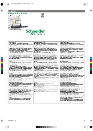 Image of Acti9 RCA iC60 Remote Control Auxiliary - Instruction Sheet