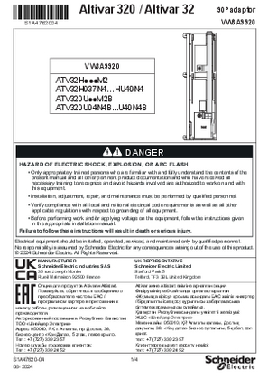 Image de Instruction Sheet - adaptor 90° for the Control Bloc - VW3A9920