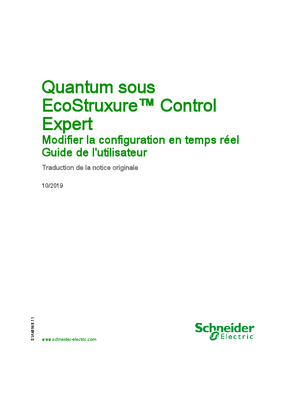 Image de Quantum sous EcoStruxure™ Control Expert - Modifier la configuration en temps réel, Guide utilisateur