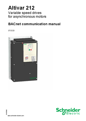 的映像 ATV212 BACnet manual