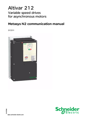 的映像 ATV212 Metasys N2 manual
