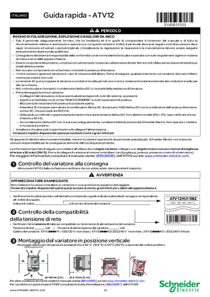 Immagine di 1) ATV12 Guida rapida