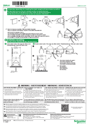 Paveikslas ZBRA1 Antenna Mounting, Instruction Sheet