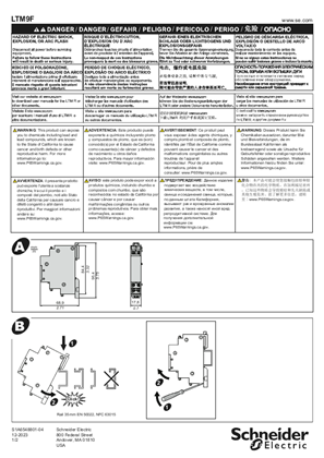 Image of LTM9F - Filter for TeSys T supply - Instruction sheet