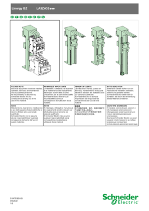 Image of Linergy BZ - Busbar plate for TeSys devices - Instruction sheet