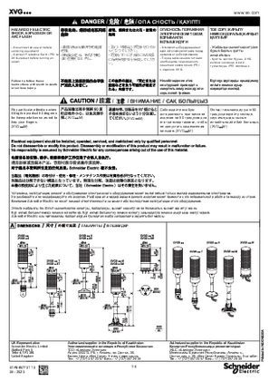 Image of XVG tower light, Instruction Sheet