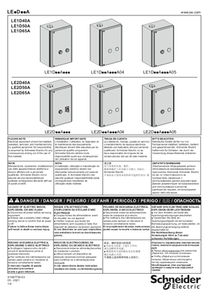 Slika korisnika LE1D..A / LE2D..A - Enclosed DOL motor starters - Instruction Sheet