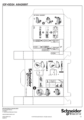 Image de iOF+SD24 MCB auxiliary - Instruction sheet printed on box