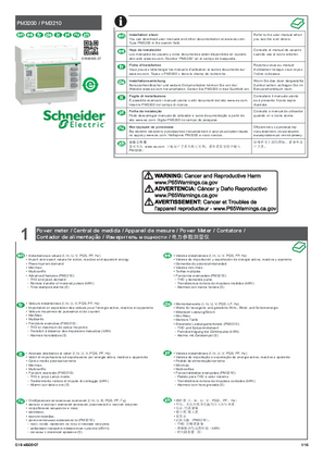 Image de PM3200 / PM3210 - Fiche d'instructions