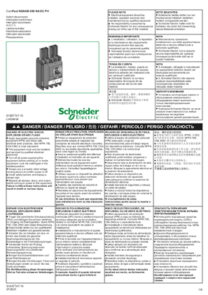 Image of ComPact NSX400-500 NA DC PV - Switch-disconnector - Instruction Sheet