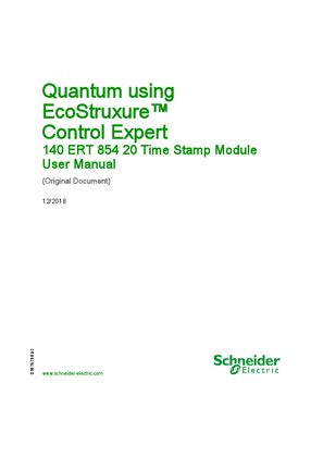 Image of Quantum using EcoStruxure™ Control Expert - 140ERT85420 Time Stamp Module - Quantum with Unity Pro, User manual