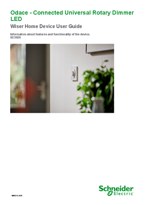 Image de Odace, Connected Universal Rotary Dimmer LED - Device user guide (Wiser Home)