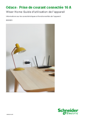 Image de Odace - Prise de courant connectée 16 A - Guide d’utilisation de l’appareil (Wiser Home)