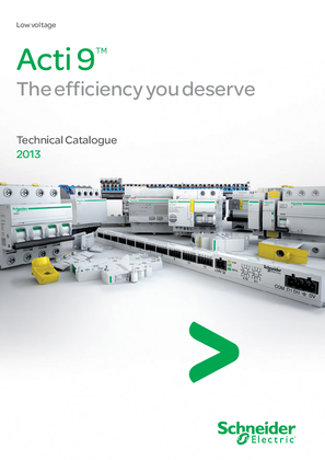 Acti 9 Australian Technical Catalogue 2013