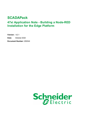 Image of SCADAPack 47xi Application Note - Building a Node-RED Installation for the Edge Platform