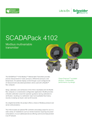 Imagen de SCADAPack 4102 MMT Datasheet A4