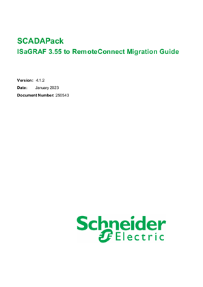 Obrázek SCADAPack ISaGRAF 3.55 to RemoteConnect Migration Guide