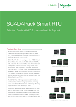 Image of SCADAPack Smart RTU Selection Guide A4