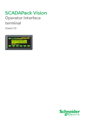 Obrázek SCADAPack Vision 10 Operator Interface Terminal Datasheet A4